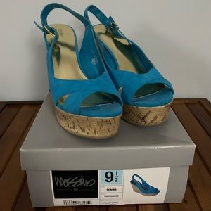 Turquoise wedges by Mossimo